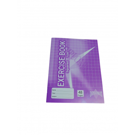 DIPLOMAT EXERCISE BOOK SQUARED 1CM 48 PAGES