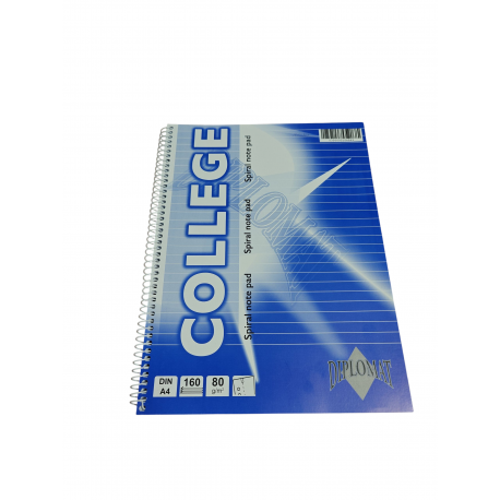 DIPLOMAT COLLEGE SPIRAL NOTE PAD 160 PAGES 