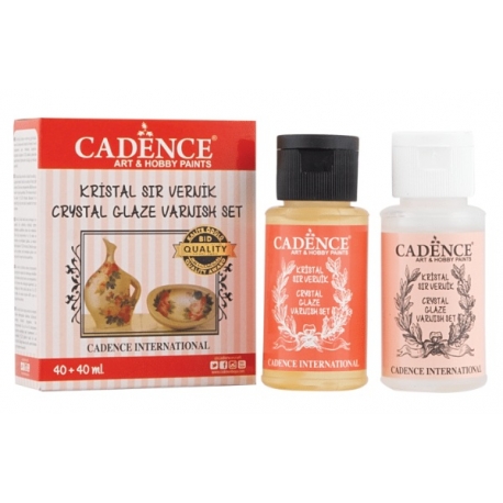 CRYSTAL GLAZE VARNISH SET 40 + 40ML