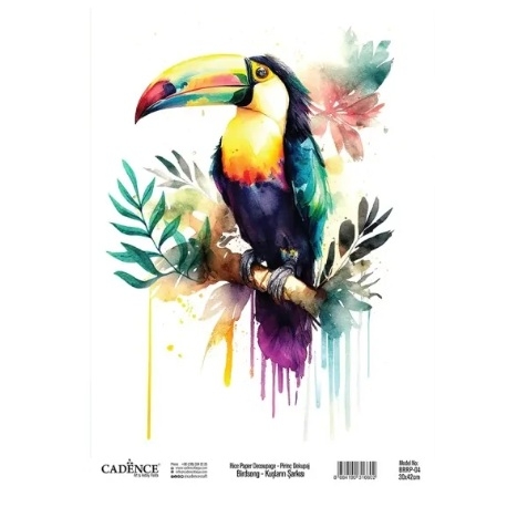 BIRD`S SONG RICE DECOUPAGE PAPER BRRP-04 30 X 42CM