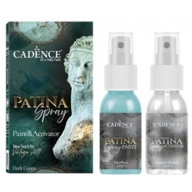 PATINA SPRAY PAINT SET 2  50ML + 50ML - DARK GREEN