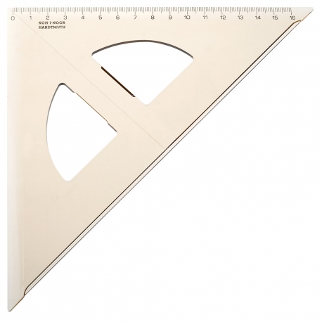 SET SQUARE 45/177 TRANSPARENT