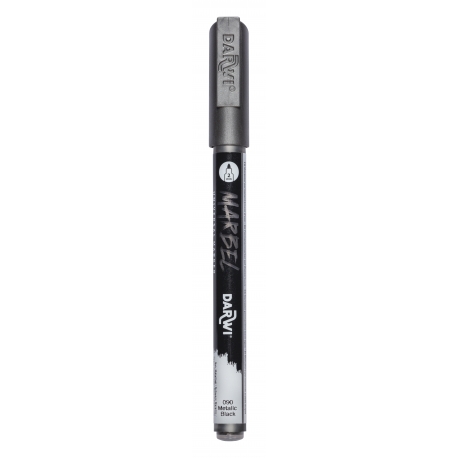 MARBEL ACRYLIC MARKER 2MM - METALLIC BLACK