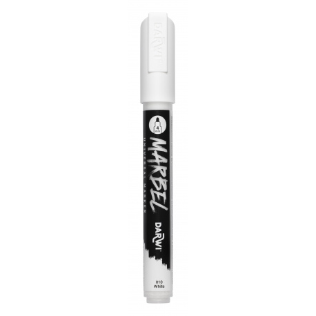 MARBEL ACRYLIC MARKER 4MM - WHITE