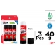 GLUE STICK PACK OF 3 PIECES 40G