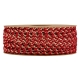 CORDINO GLITTER WAVES 5MM - RED BY THE METER