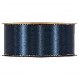 RIBBON SATINE` 40MM - SARGASSI SEA BY THE METER