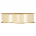 RIBBON SATINE` 25MM - CREAM BY THE METER