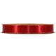RIBBON SATINE` 15MM - RED DAHLIA BY THE METER