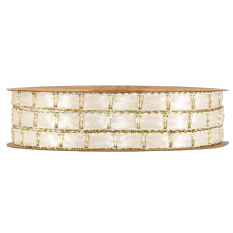 RIBBON JADE 7MM - CREAM BY THE METER