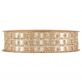 RIBBON JADE 7MM - GOLD BY THE METER