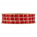 RIBBON JADE 7MM - RED BY THE METER