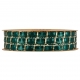 RIBBON JADE 7MM - DARK GREEN BY THE METER