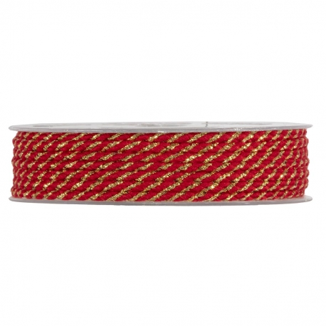 CORDINO UPDIKE 4MM - RED - BY THE METER