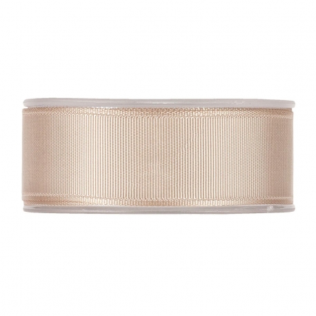 GROSS GRAIN RIBBON 38MM - DOVE GREY BY THE METER