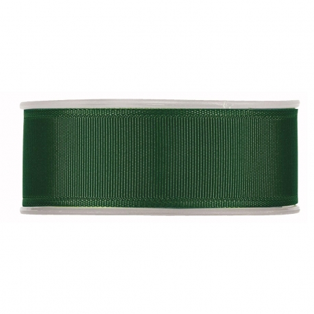 GROSS GRAIN RIBBON 38MM - DARK GREEN BY THE METER