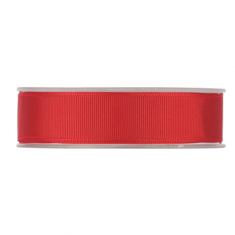 RIBBON GROSS GRAIN 25MM - RED BY THE METER