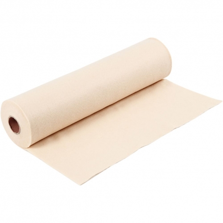 FELT BY THE METER 45CM WIDE - BEIGE
