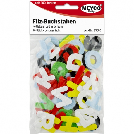 FELT ITEMS 25MM - 78 PCS