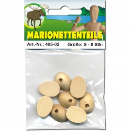 WOODEN MARIONETTE  6PCS 25 X 20MM 9MM HIGH