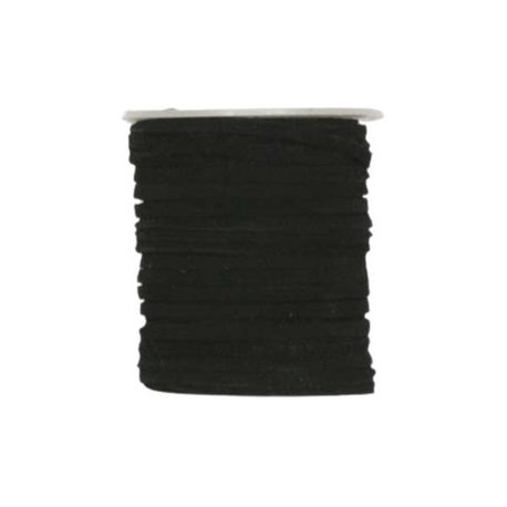 COTTON CORD 1MM BLACK BY THE METER