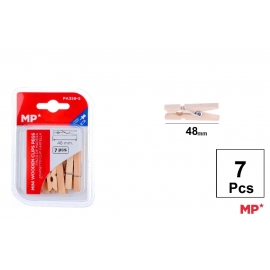 WOODEN PEGS 48 mm 7 Pcs