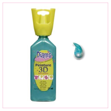 DIAMS 3D - PEARL - BLEU MYOSOTIS