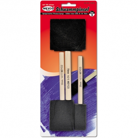 Meyco - Sponge Brushes Set x3
