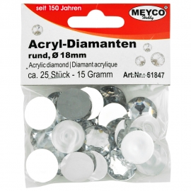 Meyco - Half Acrylic Diamond - 18mm
