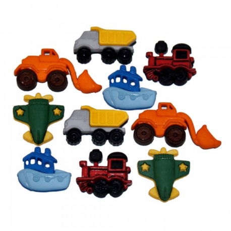 Dress It Up Buttons - Things That Go...Zoom