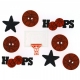 Dress It Up Buttons - Basketball