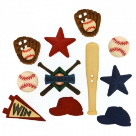 Dress It Up Buttons - Baseball