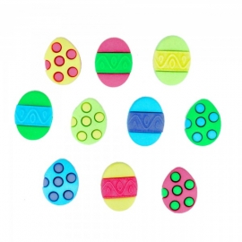 Dress It Up Buttons - Painted Eggs 