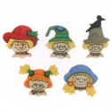 Dress It Up Buttons - Scarecrow Faces