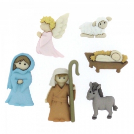 Dress It Up Buttons - Nativity 