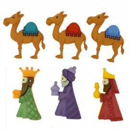 Dress It Up Buttons - We Three Kings 