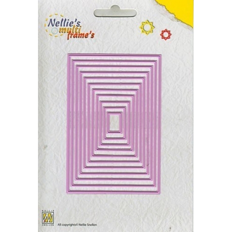 Nellie's - Multi Frame Dies - Straight Dotted Oval 