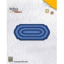 Nellie's - Multi Frame Dies - Straight Dotted Oval 