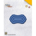 Nellie's - Multi Frame Dies - Straight Dotted Oval 