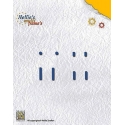 Nellie's - Multi Frame Dies - Straight Dotted Oval 