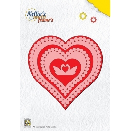 Nellie's - Multi Frame Dies - Heart 