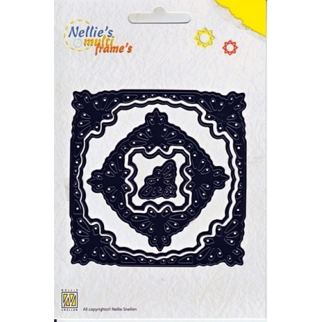Nellie's - Multi Frame Dies - Square Butterflies 