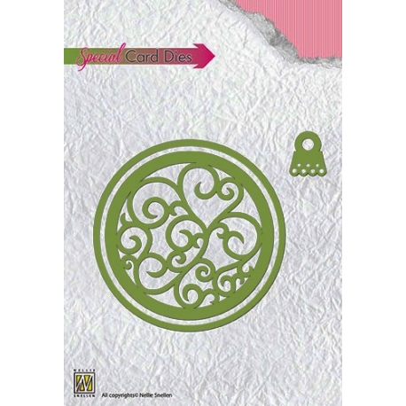 Nellie's - Special Card Dies - Christmas Shake Ball Round 