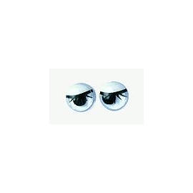 Wiggly Eyes w/Eyelashes - 7mm