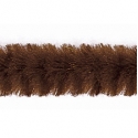 Chenille Sticks - Brown, Size: 8,0mm - 50cm, 10pieces. 