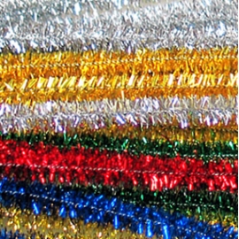 Chenille Sticks - Mixed Metallic Colours 