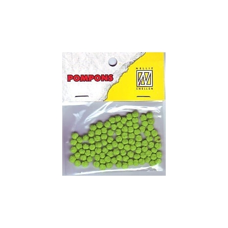 Pom Poms 3mm - Lime