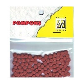 Pom Poms 3mm - Rust