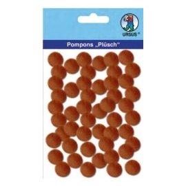 Pom Poms 15mm - Brown