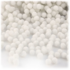 Pom Poms 7mm - White